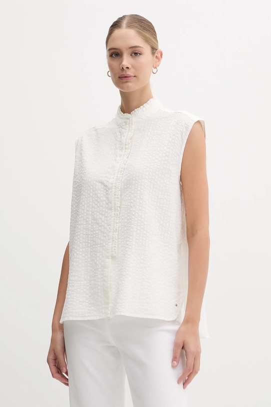 Хлопковая рубашка Tommy Hilfiger, бежевый 
Хлопковая рубашка Tommy Hilfiger, бежевый