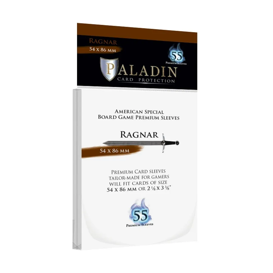 Рагнар - 54х86мм (55), Card Sleeves (Paladin Card Protection)
Рагнар - 54х86мм (55), Card Sleeves (Paladin Card Protection)