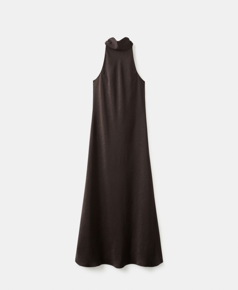 Женское атласное платье с эффектом мятой ткани MANGO, Chocolate
Женское атласное платье с эффектом мятой ткани MANGO, Chocolate