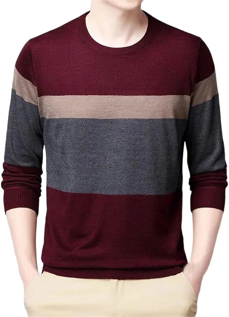 Мужской тонкий свитер свободного кроя
Мужской тонкий свитер свободного кроя