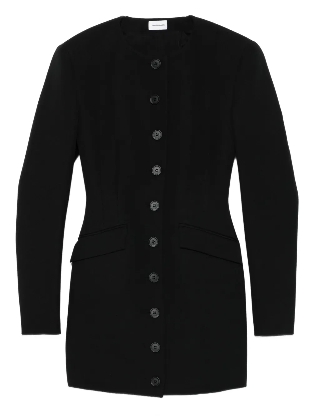 Приталенное платье мини на пуговицах THE ANDAMANE, черный
Приталенное платье мини на пуговицах THE ANDAMANE, черный