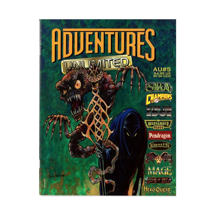 Журнал #5 "Cthulhu, Champions, Over the Edge, Pendargon, HeroQuest", Adventures Unlimited
Журнал #5 "Cthulhu, Champions, Over the Edge, Pendargon, HeroQuest", Adventures Unlimited