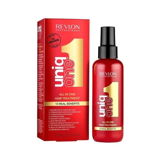 Питательный спрей для ухода за волосами, 150 мл Revlon Professional, Uniq One All In One Hair Treatment
Питательный спрей для ухода за волосами, 150 мл Revlon Professional, Uniq One All In One Hair Treatment