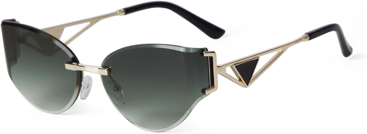 Модные солнцезащитные очки «кошачий глаз» без оправы для женщин, защита от УФ-излучения UV400, градиентные линзы, зеркальные линзы, защита от царапин WNCKSQ, C6 Gradient Green
Модные солнцезащитные очки «кошачий глаз» без оправы для женщин, защита от УФ-излучения UV400, градиентные линзы, зеркальные линзы, защита от царапин WNCKSQ, C6 Gradient Green