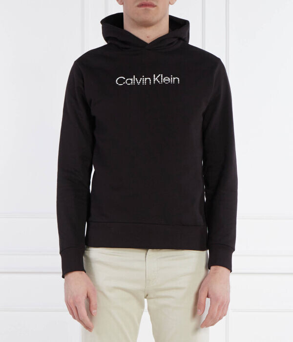 Толстовка мужская Calvin Klein Regular Fit с капюшоном, черный 
Толстовка мужская Calvin Klein Regular Fit с капюшоном, черный
