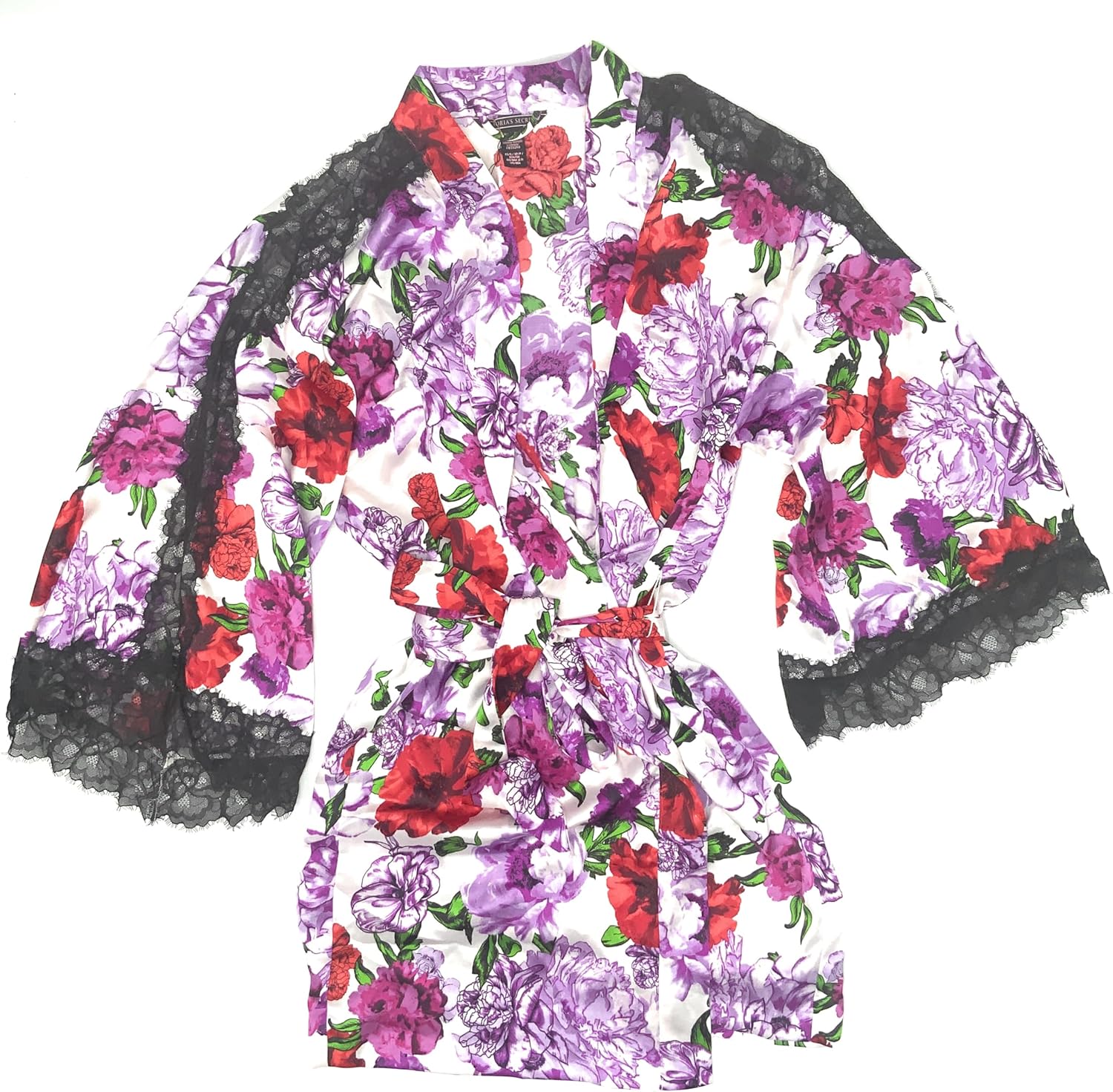 Халат Victoria's Secret Kimono Luxe из сатина и кружева, Purple/Red/White/Black
Халат Victoria's Secret Kimono Luxe из сатина и кружева, Purple/Red/White/Black