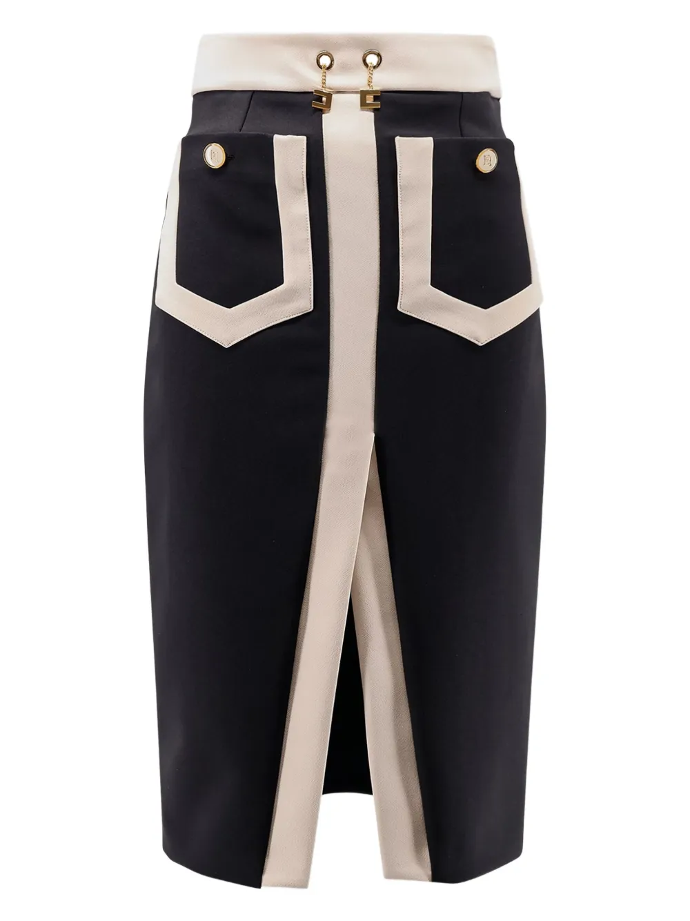 Юбка-карандаш миди со вставками Elisabetta Franchi, черный
Юбка-карандаш миди со вставками Elisabetta Franchi, черный