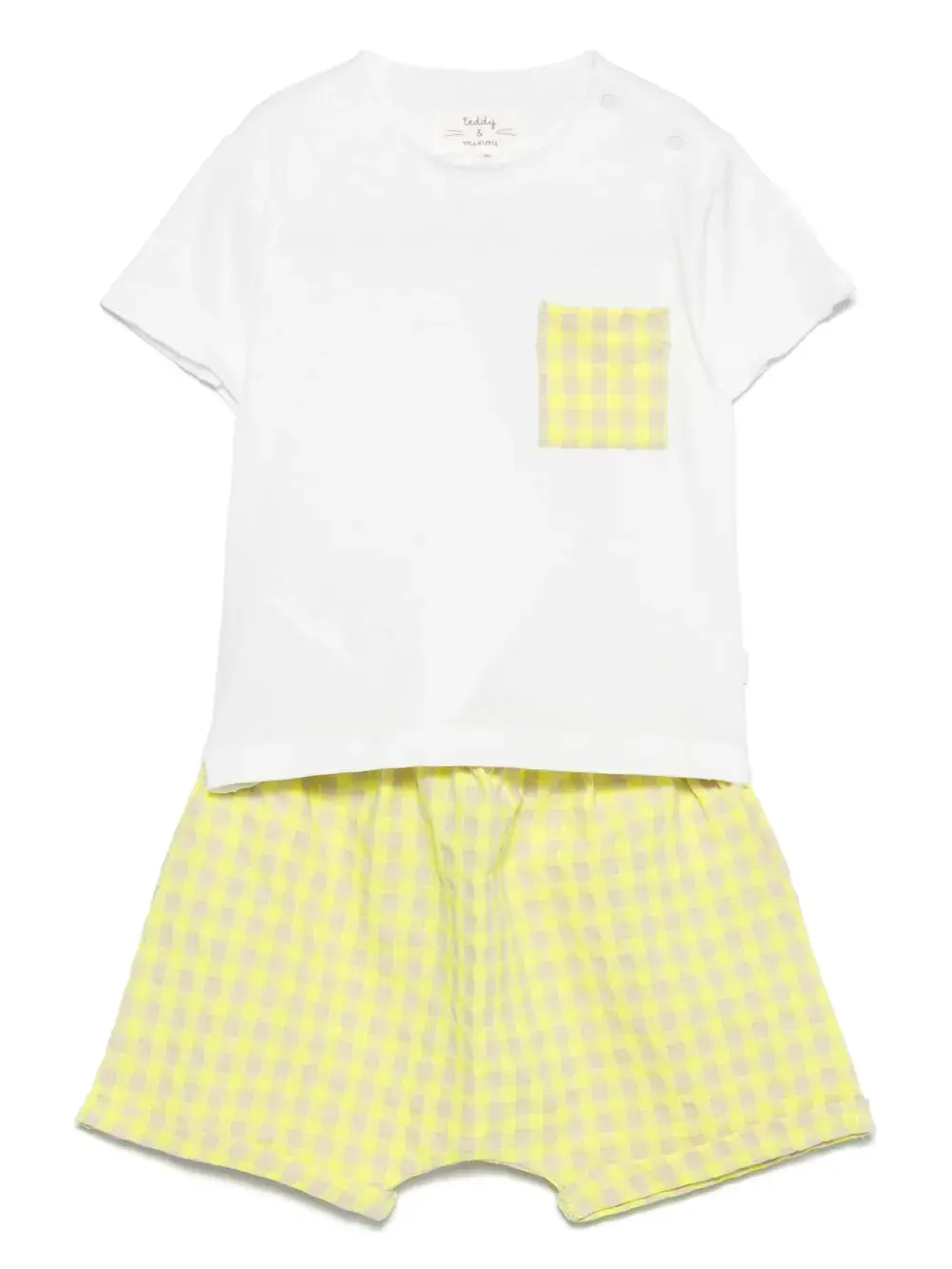 Комплект из кардигана и шортов в клетку TEDDY & MINOU, белый
Комплект из кардигана и шортов в клетку TEDDY & MINOU, белый