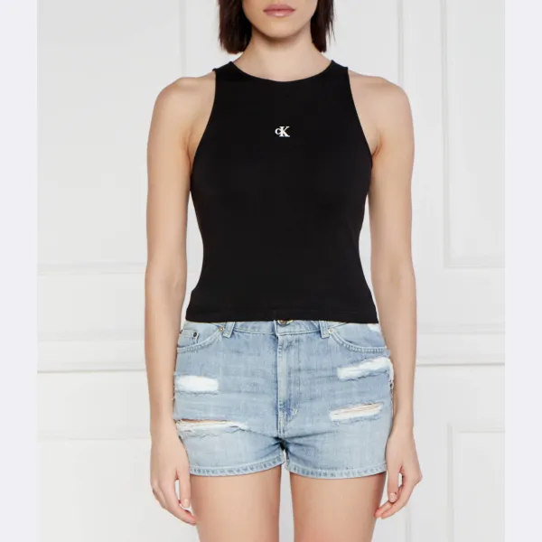 Облегающий топ Calvin Klein, черный
Облегающий топ Calvin Klein, черный