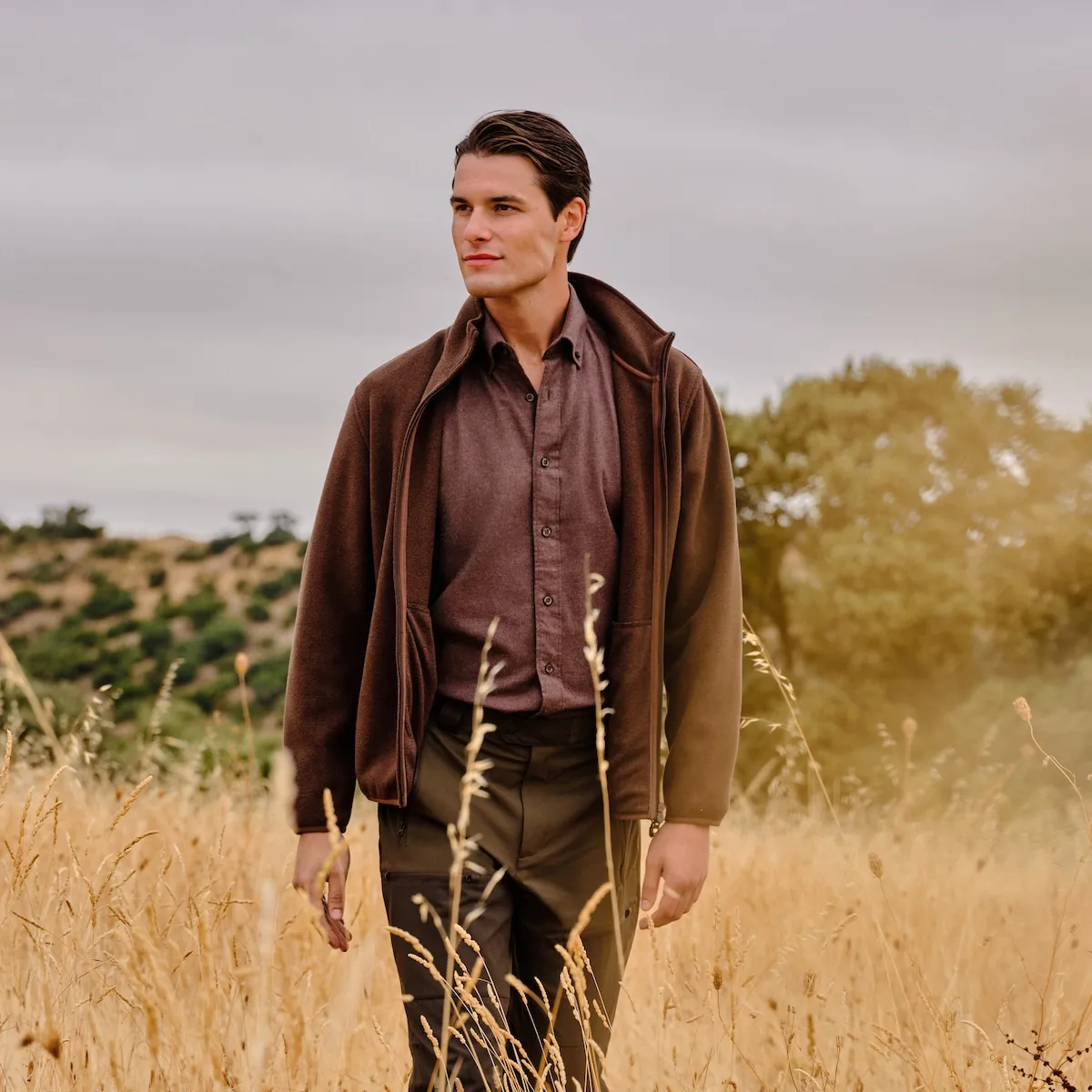 Мужская рубашка с карманом, фланель, на пуговицах Verhunt, коричневый
Мужская рубашка с карманом, фланель, на пуговицах Verhunt, коричневый