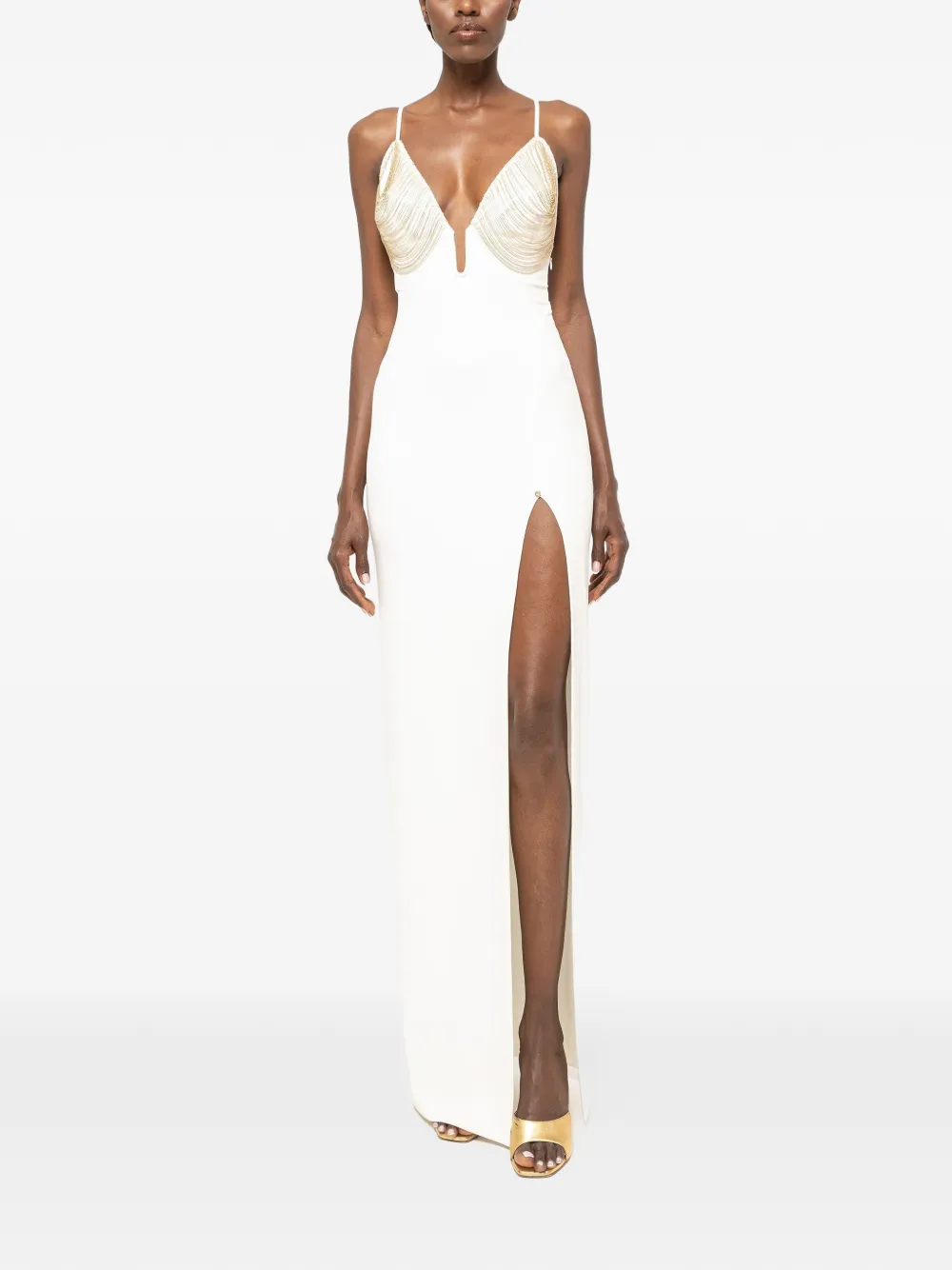 Макси-платье с бахромой Nissa, белый
Макси-платье с бахромой Nissa, белый