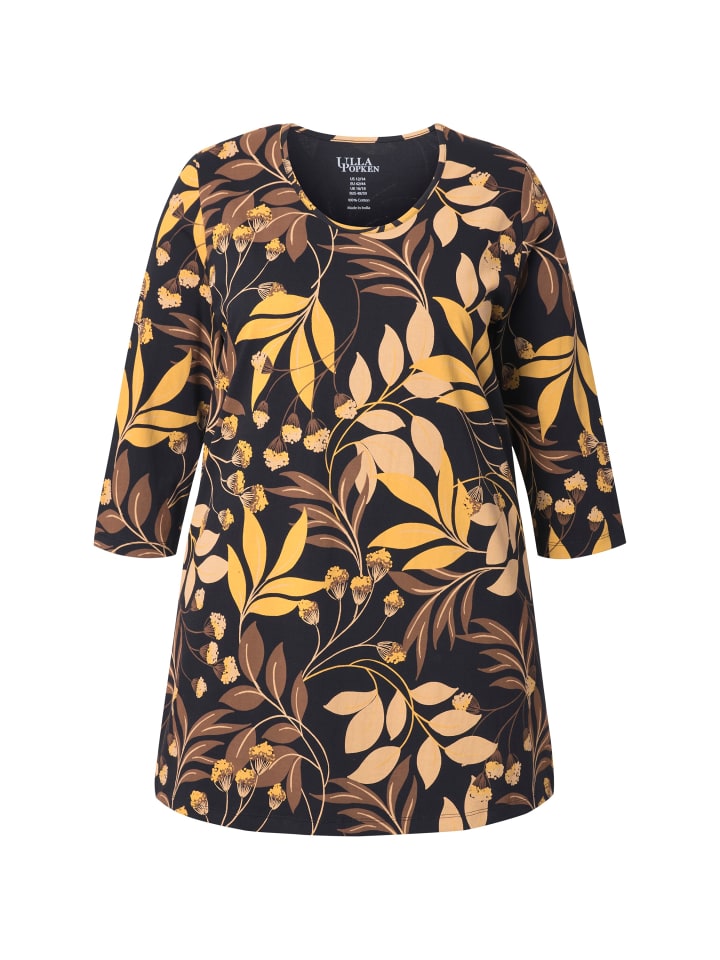 Длинная рубашка черного цвета Ulla Popken
Длинная рубашка черного цвета Ulla Popken