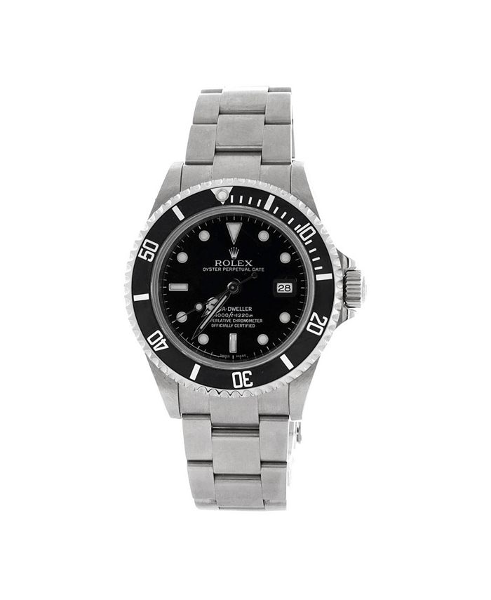 Автоматические часы Oyster Perpetual Sea-Dweller из нержавеющей стали, 40 мм Pre-Owned Rolex, черный 
Автоматические часы Oyster Perpetual Sea-Dweller из нержавеющей стали, 40 мм Pre-Owned Rolex, черный