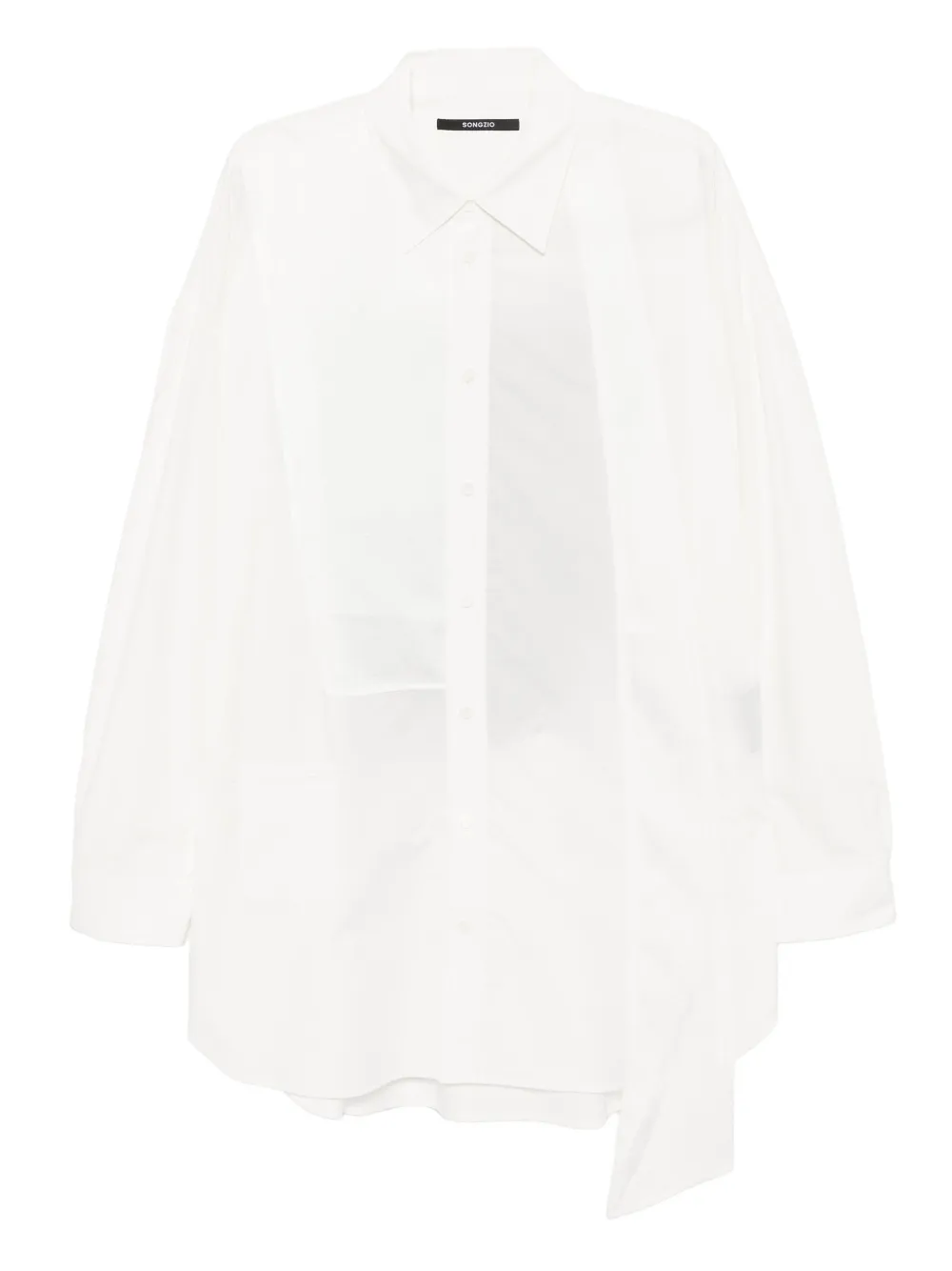 Рубашка асимметричного кроя SONGZIO, белый
Рубашка асимметричного кроя SONGZIO, белый