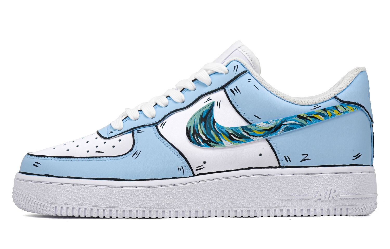 Nike Air Force 1 Blue Ocean Cushioning легкие нескользящие низкие кроссовки для скейтбординга Unisex бело-синие
Nike Air Force 1 Blue Ocean Cushioning легкие нескользящие низкие кроссовки для скейтбординга Unisex бело-синие