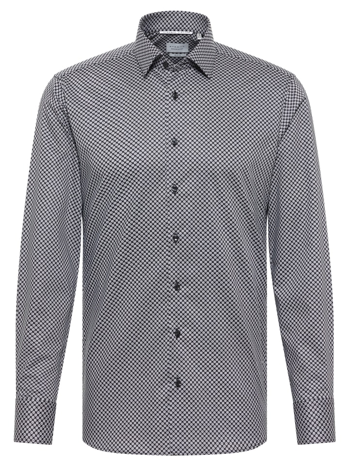 Рубашка Slim Fit антрацитового цвета Eterna
Рубашка Slim Fit антрацитового цвета Eterna