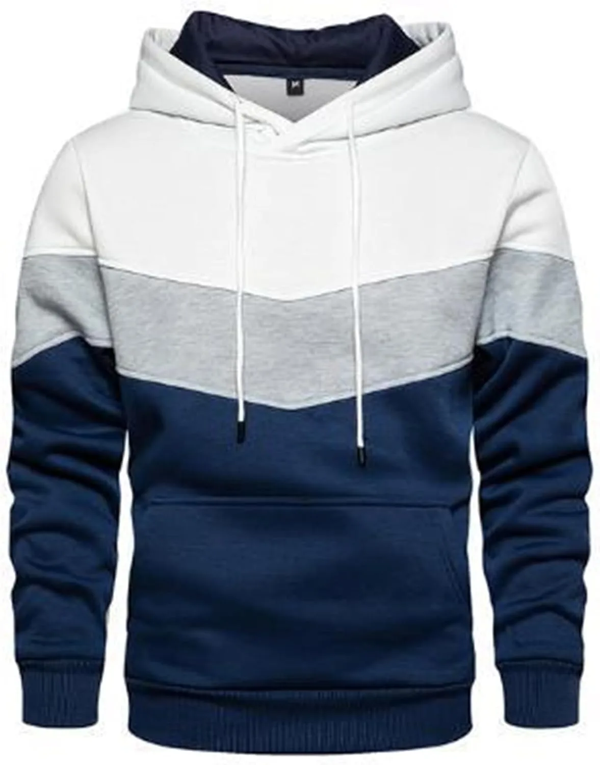 Толстовка с капюшоном для мужчин Color Block с длинным рукавом и карманами
Толстовка с капюшоном для мужчин Color Block с длинным рукавом и карманами
