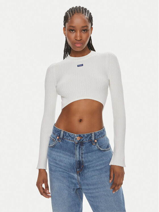 Облегающий свитер Hugo, белый
Облегающий свитер Hugo, белый