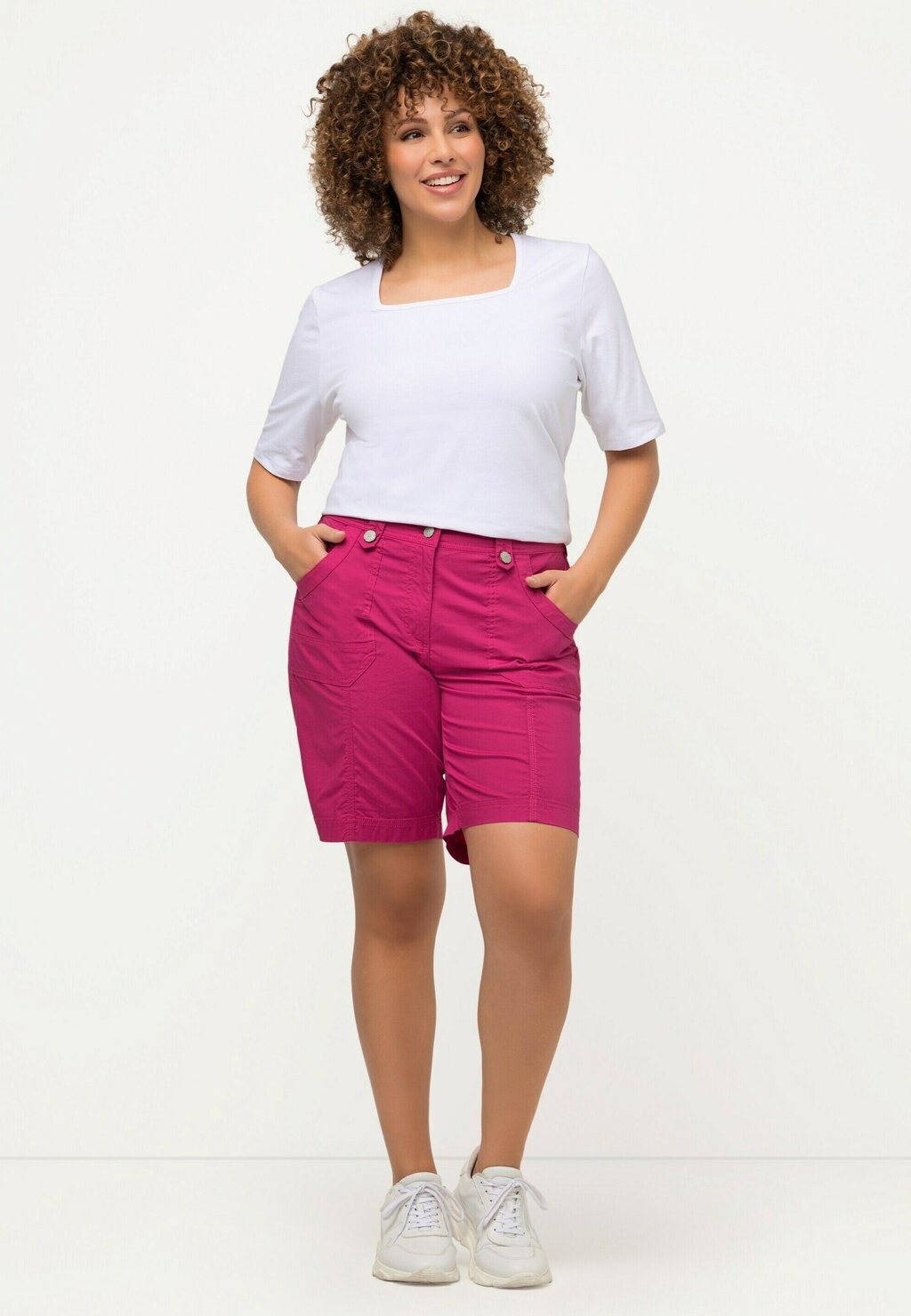 Шорты 4 POCHES Ulla Popken, розовый
Шорты 4 POCHES Ulla Popken, розовый