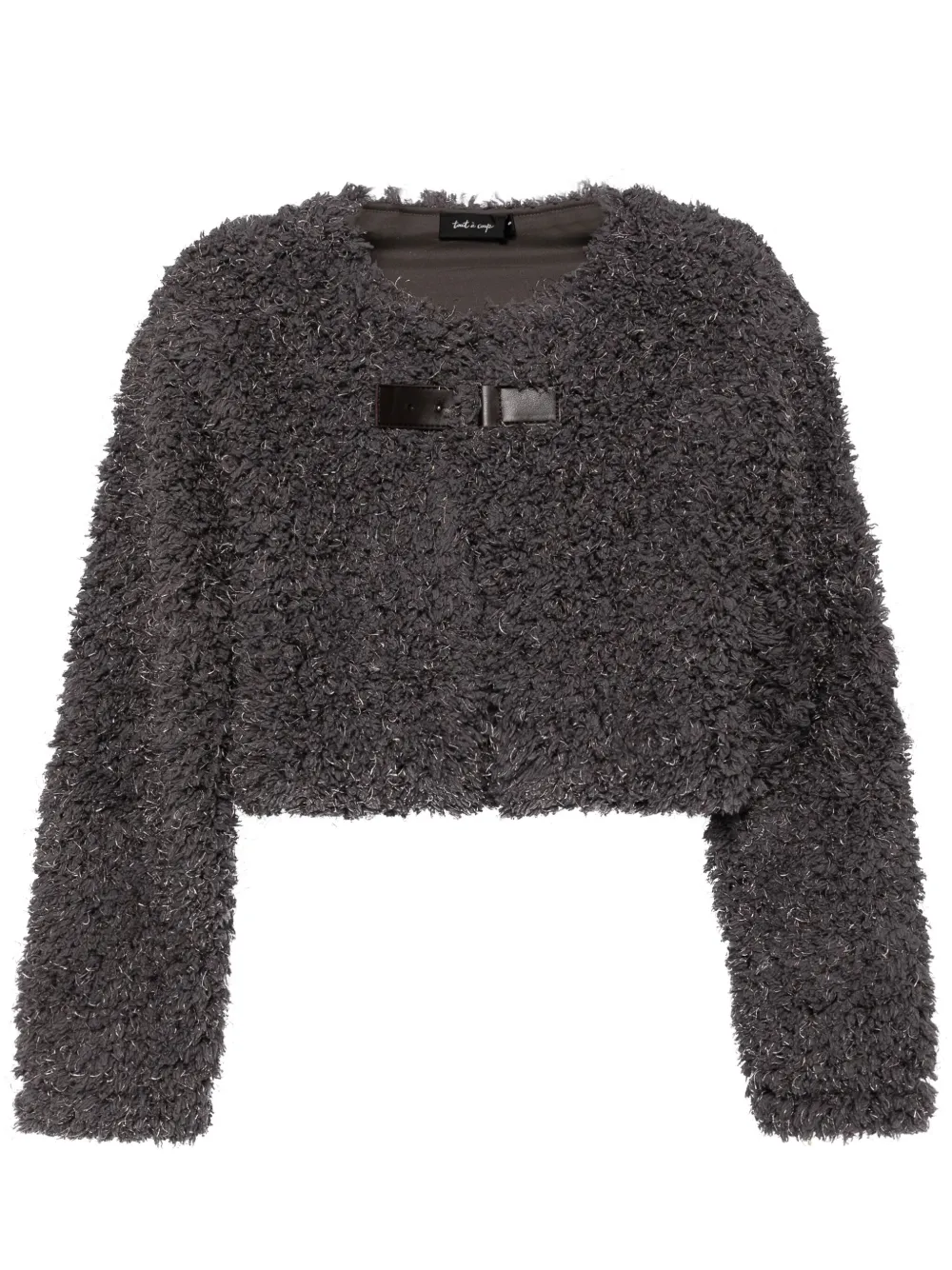 Укороченный кардиган tout a coup, серый
Укороченный кардиган tout a coup, серый