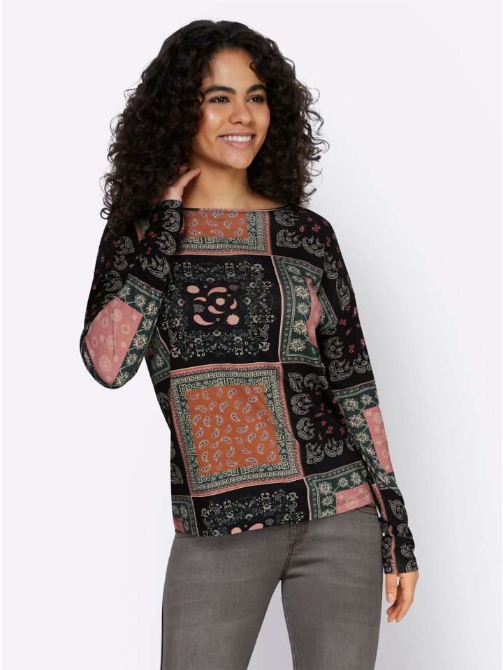 Рубашка с круглым вырезом черного цвета с принтом палисандрового дерева Heine
Рубашка с круглым вырезом черного цвета с принтом палисандрового дерева Heine