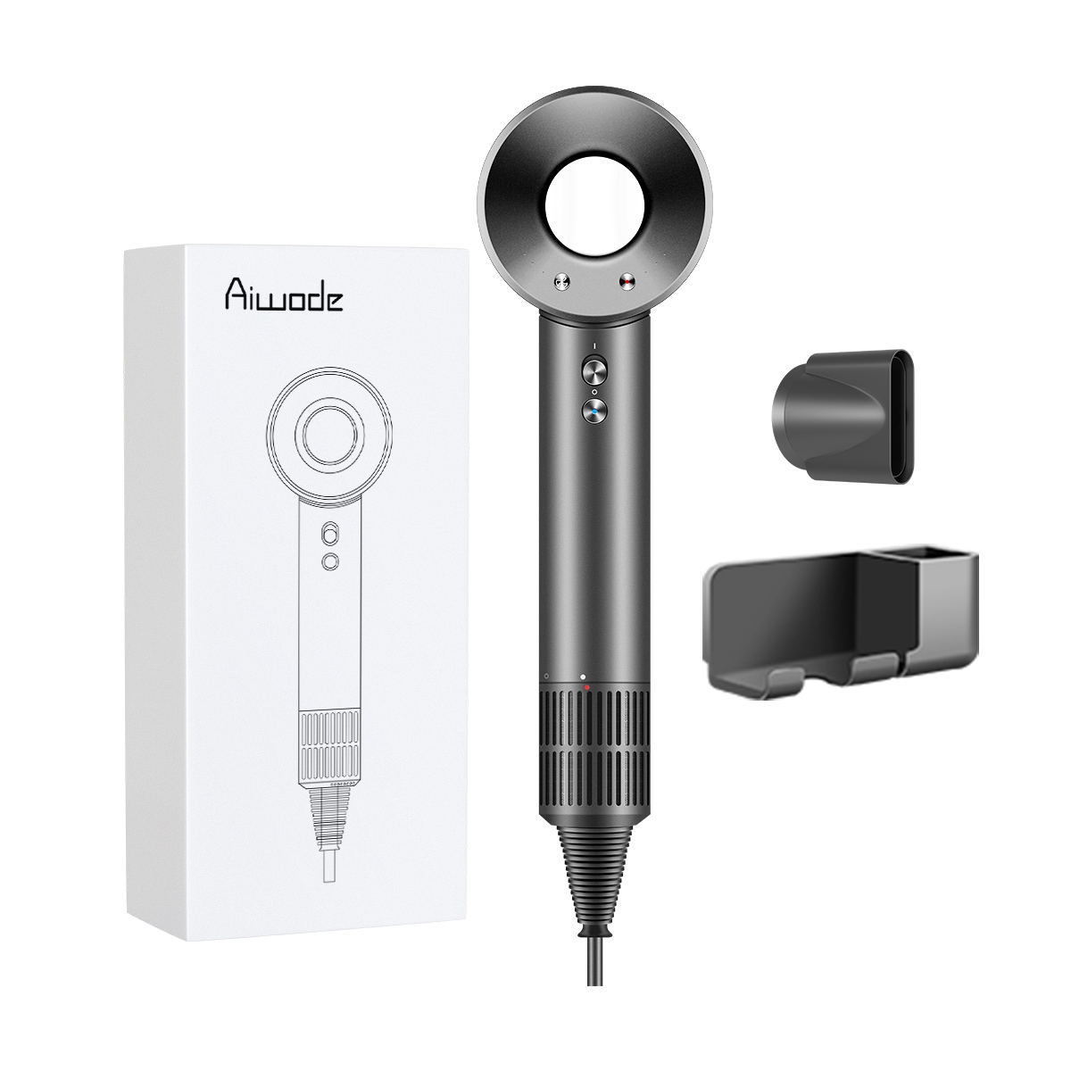 Фен Ai wo de Hair Dryer Ai Wo De, Black
Фен Ai wo de Hair Dryer Ai Wo De, Black