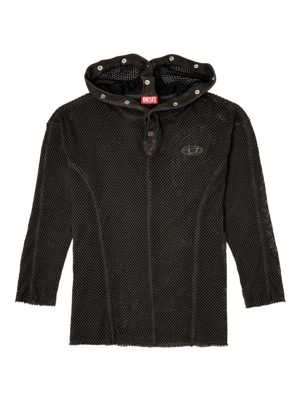 Сетчатое худи с логотипом из коллаборации с Thug Club Diesel, черный
Сетчатое худи с логотипом из коллаборации с Thug Club Diesel, черный