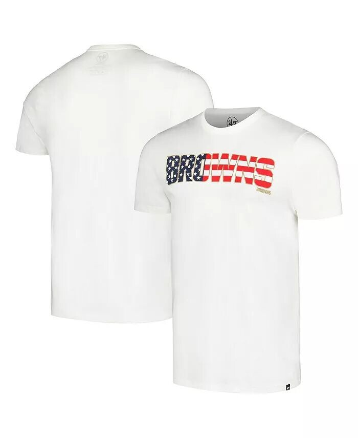 Мужская белая футболка Cleveland Browns Flag Script Franklin '47 Brand, белый
Мужская белая футболка Cleveland Browns Flag Script Franklin '47 Brand, белый