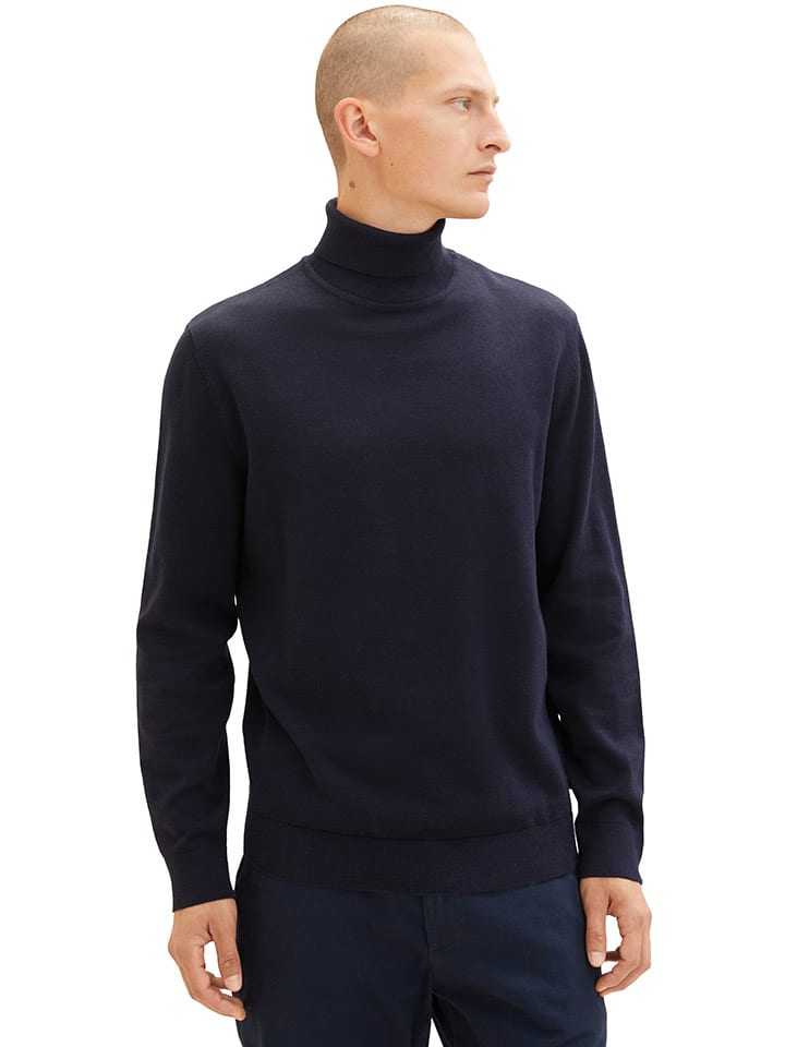 Tom Tailor Свитер с высоким воротником темно-синего цвета
Tom Tailor Свитер с высоким воротником темно-синего цвета