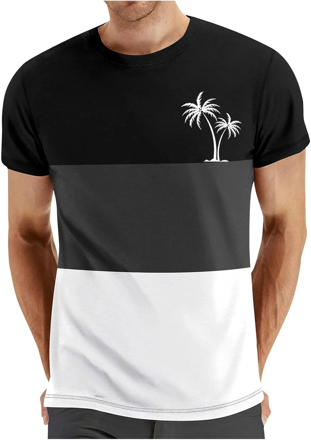 Мужская футболка с коротким рукавом и принтом Coconut Palm, летняя тропическая, цветной блок, свободный крой
Мужская футболка с коротким рукавом и принтом Coconut Palm, летняя тропическая, цветной блок, свободный крой