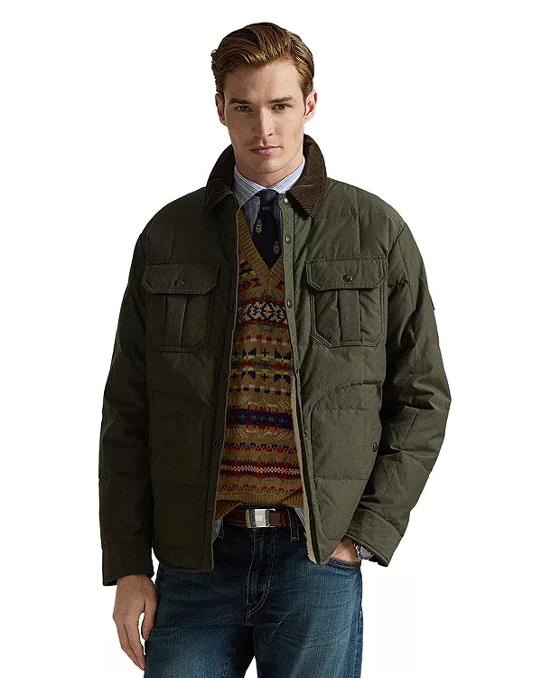 Стеганая рубашка-куртка из рипстопа Polo Ralph Lauren, зеленый
Стеганая рубашка-куртка из рипстопа Polo Ralph Lauren, зеленый