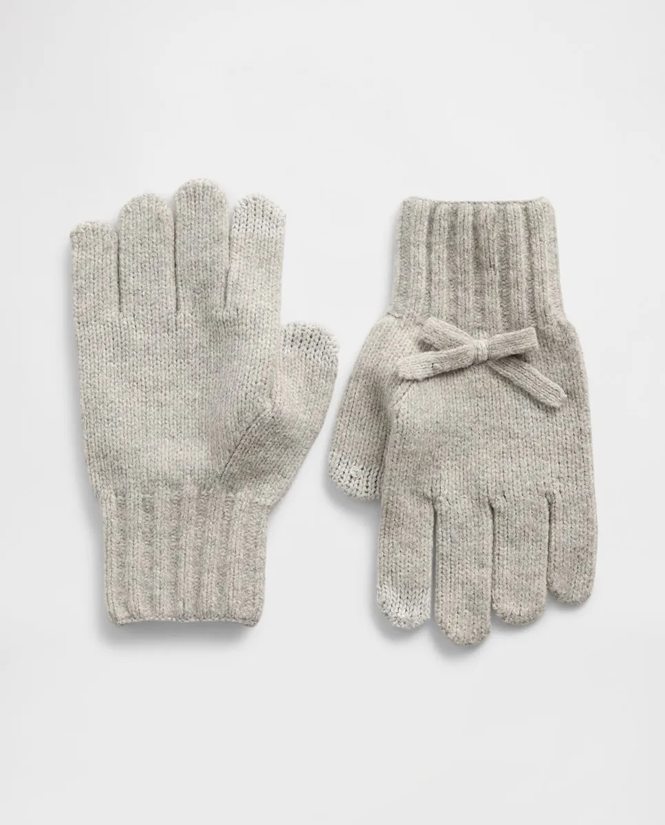 Детские перчатки с бантиком CashSoft для девочек Gap, серый
Детские перчатки с бантиком CashSoft для девочек Gap, серый