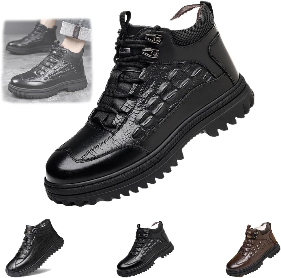 Мужские комфортные ботинки для зимнего треккинга и походов по снегу, мужские ботинки Челси из кожи с высокими берцами, повседневная обувь для мужчин, модные кроссовки Generic, черный
Мужские комфортные ботинки для зимнего треккинга и походов по снегу, мужские ботинки Челси из кожи с высокими берцами, повседневная обувь для мужчин, модные кроссовки Generic, черный