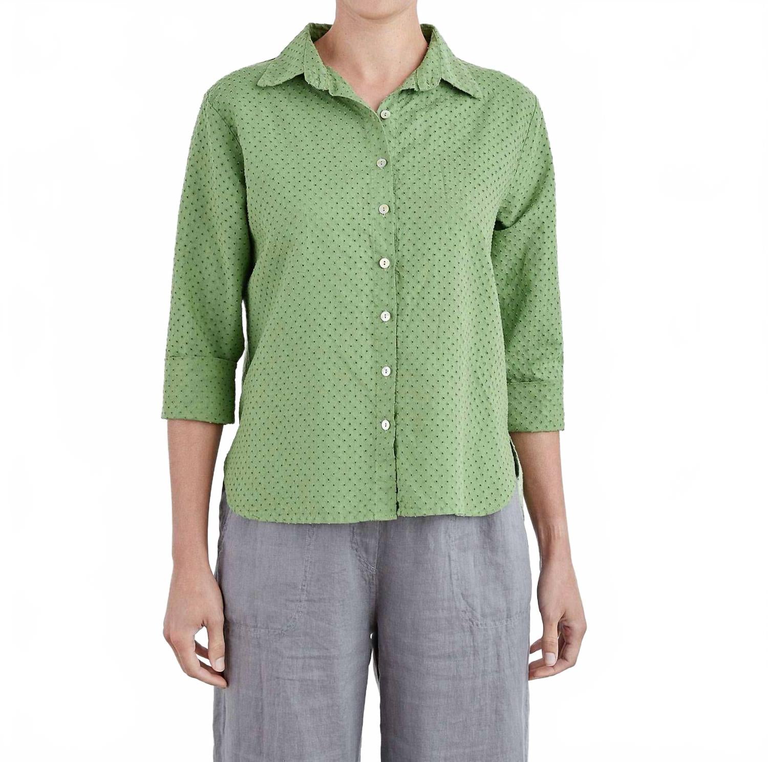 Рубашка с запахом Pinhole Crop Easy в цвете фава Cut loose, Fava
Рубашка с запахом Pinhole Crop Easy в цвете фава Cut loose, Fava