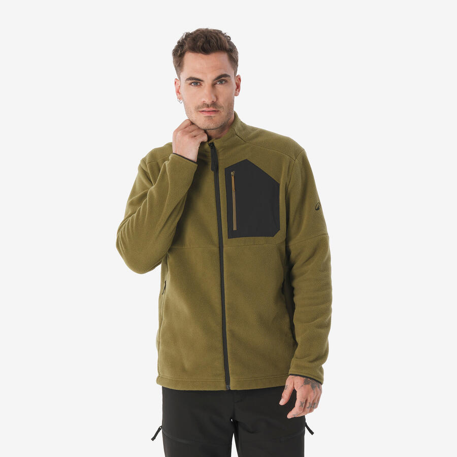 QUECHUA Мужская флисовая куртка с карманом для походов - MH500 хаки
QUECHUA Мужская флисовая куртка с карманом для походов - MH500 хаки