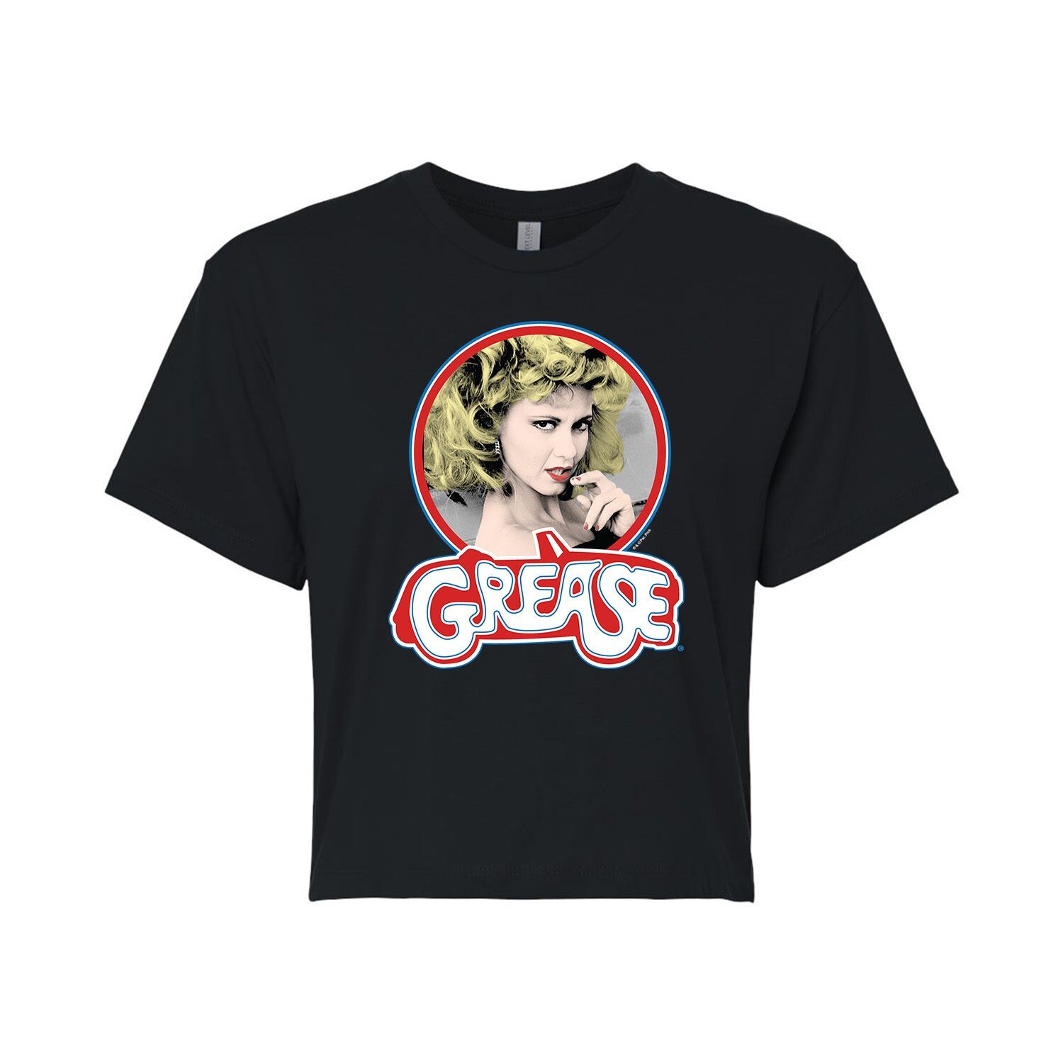 Укороченная футболка с рисунком Juniors' Grease Sandy Head Shot Licensed Character, черный
Укороченная футболка с рисунком Juniors' Grease Sandy Head Shot Licensed Character, черный