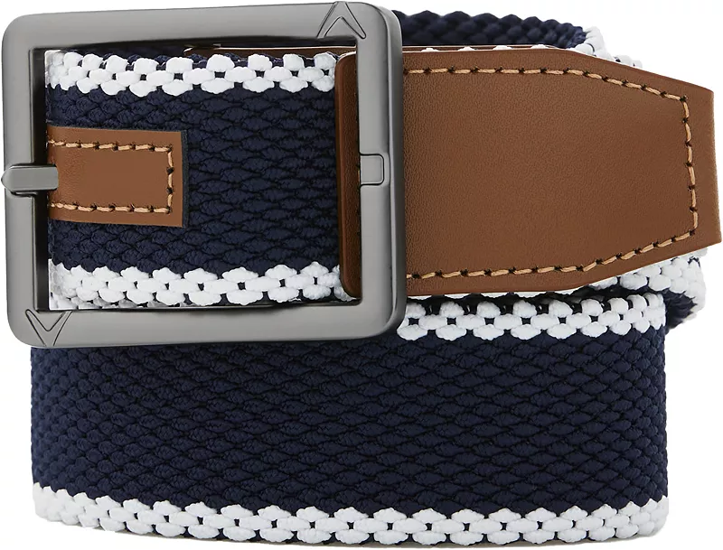 Мужской эластичный ремень для гольфа Callaway в полоску, цвет Bright White
Мужской эластичный ремень для гольфа Callaway в полоску, цвет Bright White