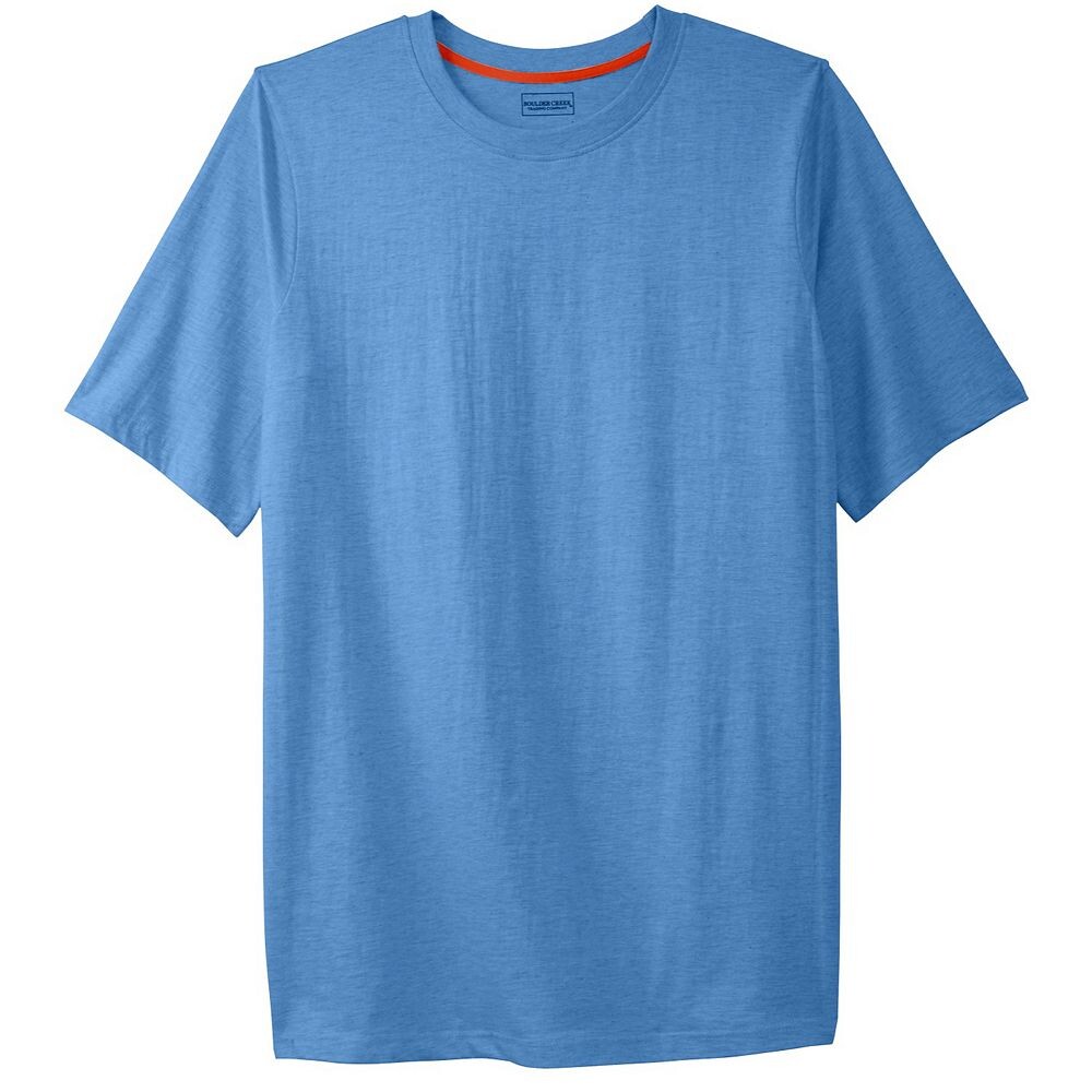 Мужская трикотажная футболка с круглым вырезом Boulder Creek By Kingsize для больших и высоких тяжеловесов, цвет Heather Blue
Мужская трикотажная футболка с круглым вырезом Boulder Creek By Kingsize для больших и высоких тяжеловесов, цвет Heather Blue