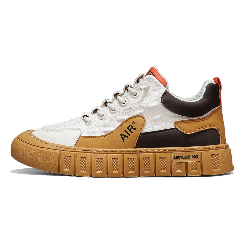 JANECO Скользоустойчивые износостойкие дышащие мужские скейтерские кеды лоу-топ бело-коричневые, цвет White Brown
JANECO Скользоустойчивые износостойкие дышащие мужские скейтерские кеды лоу-топ бело-коричневые, цвет White Brown