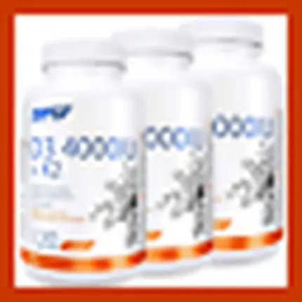 Витамин D3 4000 + Витамин K2Mk7 100 мкг 120–360 капсул Sfd
Витамин D3 4000 + Витамин K2Mk7 100 мкг 120–360 капсул Sfd