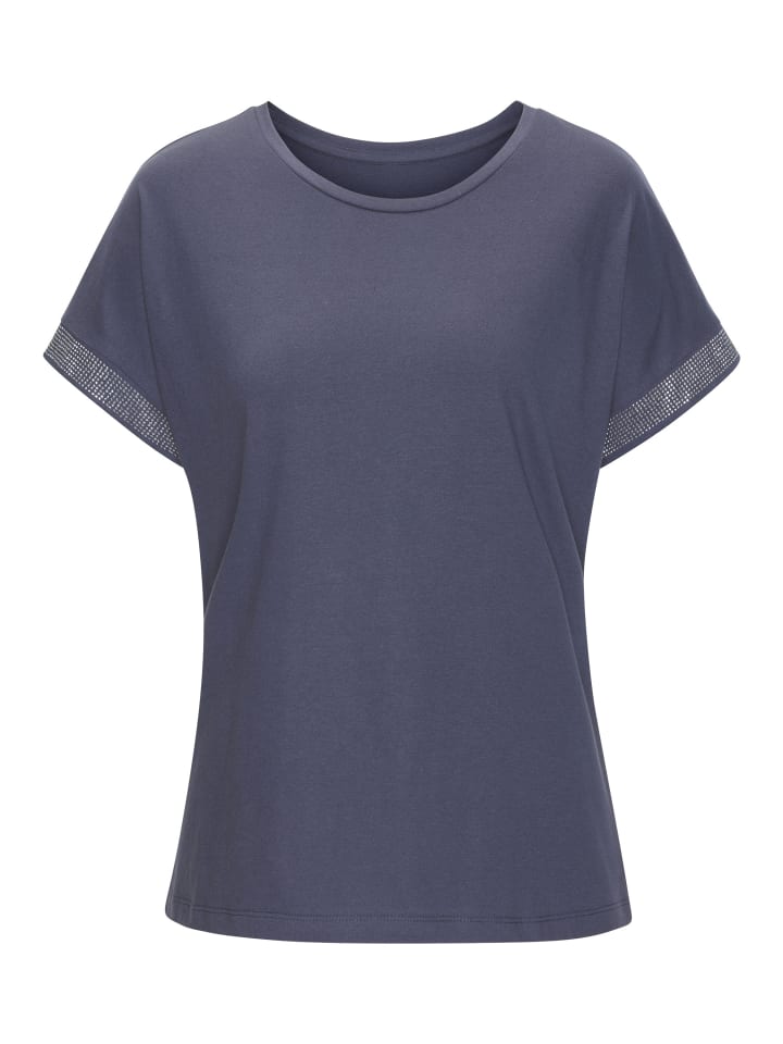 Рубашка с короткими рукавами темно-синего цвета LASCANA
Рубашка с короткими рукавами темно-синего цвета LASCANA