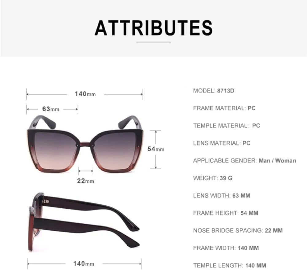 Солнцезащитные очки MUTYNE Oversized Cat Eye для женщин, роскошные модные очки в большой квадратной оправе для мужчин, ретро-стиль, очки «кошачий глаз», Gray Brown
Солнцезащитные очки MUTYNE Oversized Cat Eye для женщин, роскошные модные очки в большой квадратной оправе для мужчин, ретро-стиль, очки «кошачий глаз», Gray Brown