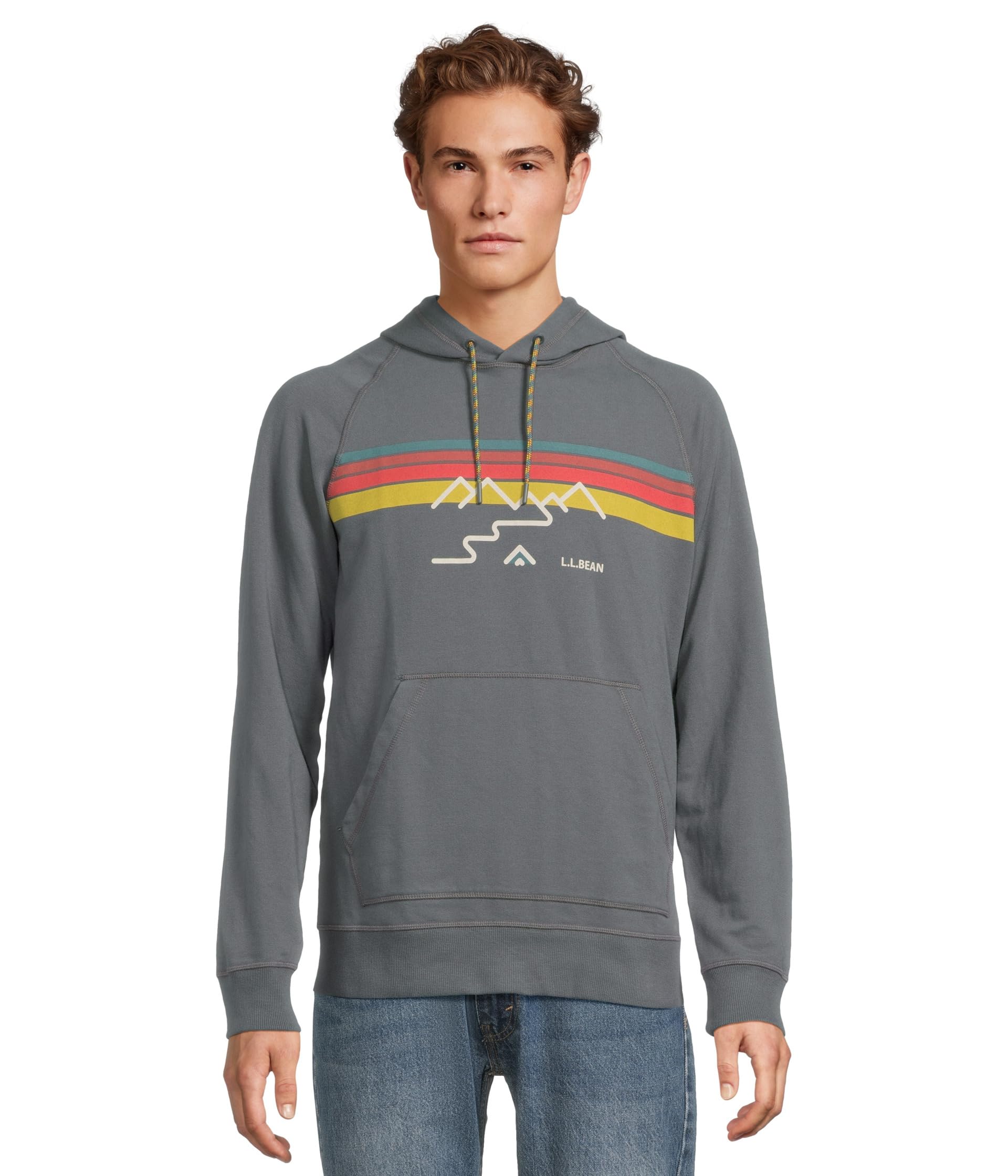 Худи L.L.Bean Bean's Camp Hoodie, цвет Iron Mountain Colorbars 
Худи L.L.Bean Bean's Camp Hoodie, цвет Iron Mountain Colorbars