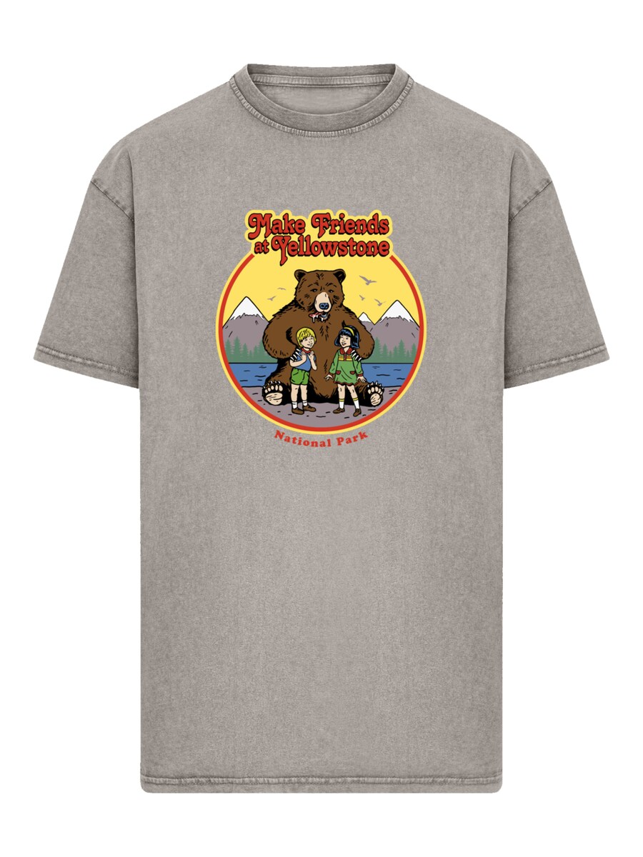 Рубашка F4NT4STIC US National Parks Make Friends At Yellowstone, серо-коричневый
Рубашка F4NT4STIC US National Parks Make Friends At Yellowstone, серо-коричневый