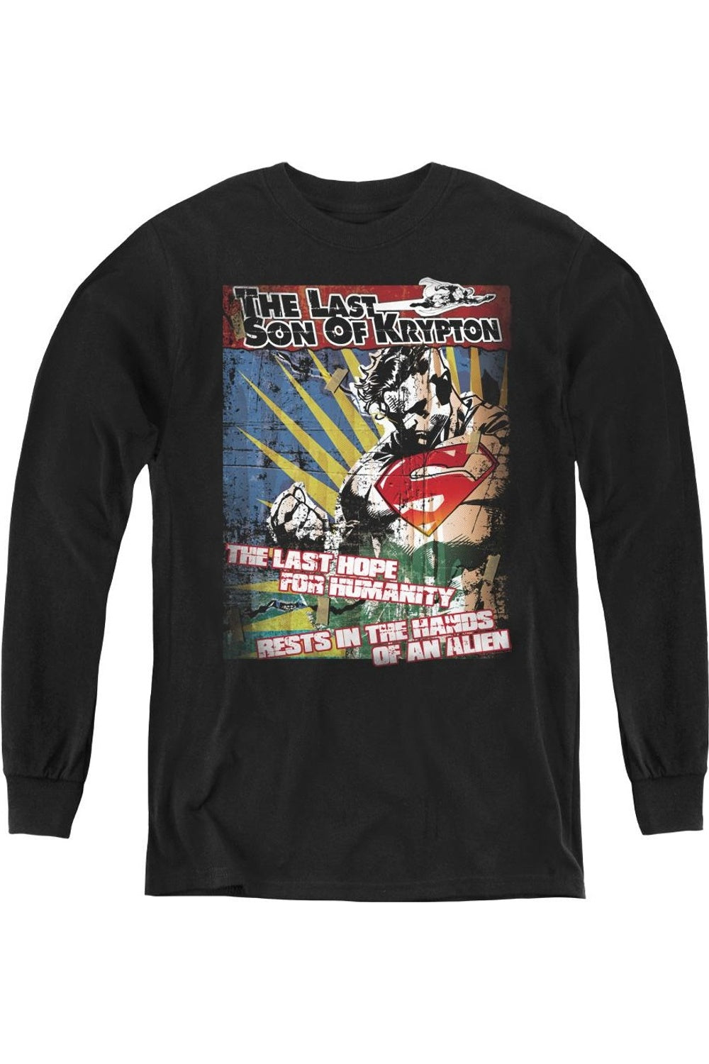 Футболка с длинным рукавом Superman Last Hope Youth Gildan, черный
Футболка с длинным рукавом Superman Last Hope Youth Gildan, черный