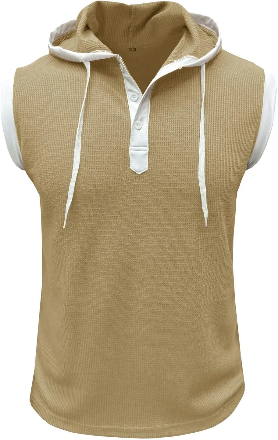 Мужской футболка-майка Waffle Knit с капюшоном Slim Fit
Мужской футболка-майка Waffle Knit с капюшоном Slim Fit