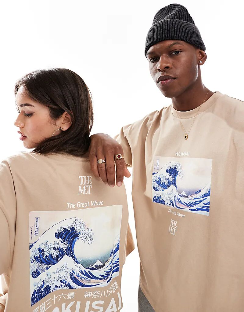 Футболка свободного кроя унисекс с принтом Hokusai Wave бежевого цвета ASOS DESIGN
Футболка свободного кроя унисекс с принтом Hokusai Wave бежевого цвета ASOS DESIGN