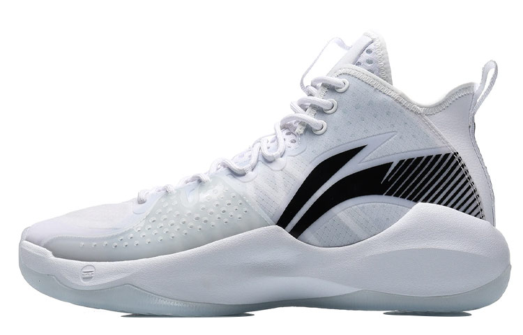 LINING Боевые баскетбольные кроссовки мужские мидтоп бело-черные
LINING Боевые баскетбольные кроссовки мужские мидтоп бело-черные