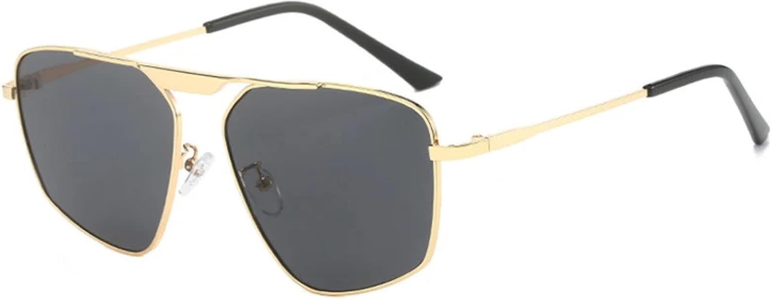 Солнцезащитные очки в многоугольной металлической оправе для женщин и мужчин, для активного отдыха, вождения, летних путешествий, с защитой от УФ-излучения UV400 TKKTLLT, Gold Gray
Солнцезащитные очки в многоугольной металлической оправе для женщин и мужчин, для активного отдыха, вождения, летних путешествий, с защитой от УФ-излучения UV400 TKKTLLT, Gold Gray