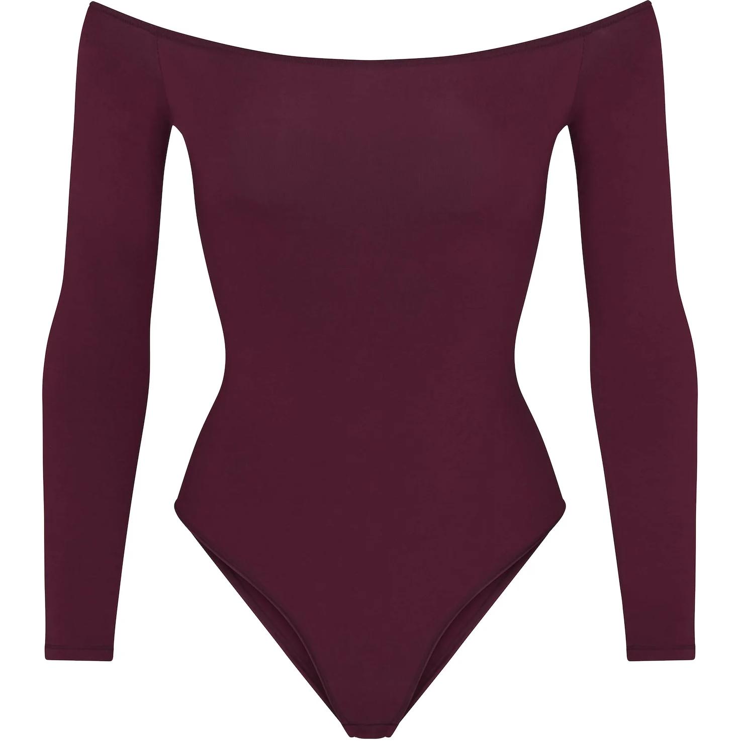 Хлопковый джерси боди-комбинезон с открытыми плечами для женщин Deep Berry Skims, deep berry
Хлопковый джерси боди-комбинезон с открытыми плечами для женщин Deep Berry Skims, deep berry